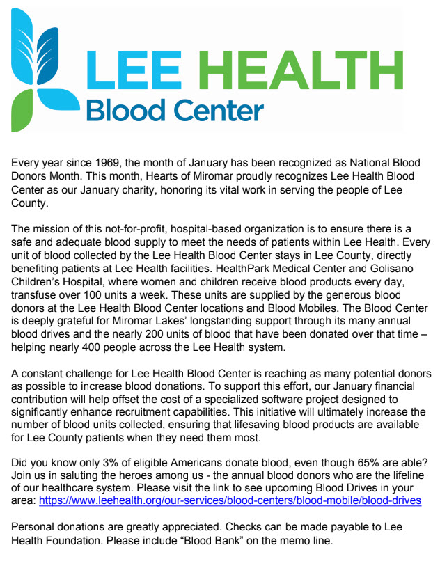 Lee Health Blood Center - Schedule your donation